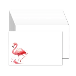 Tarjetas indexadas 4"x 6", juego de 50, cartulina, tarjetas para billetes - flamenco rosa - Imagen 1 de 2