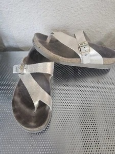 Mephisto Tan Slide Sandali Scarpe Donna Taglia 39 US 7,5 - Foto 1 di 5