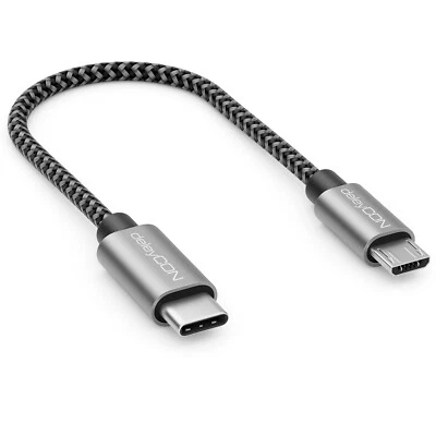 0,15m USB C auf Micro USB Kabel Ladekabel Datenkabel Handy Smartphone Tablet - Bild 1 von 4