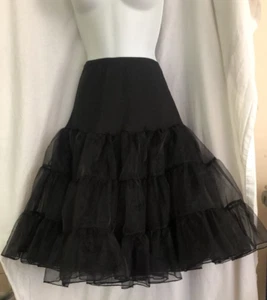 24 inch Waist Black RaRa Style Halloween Underskirt/Skirt - Picture 1 of 1
