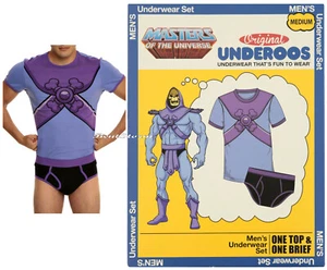 Skeletor Masters of the Universe Underoos Underwear Top Tee Shirt & Briefs S NWT - Picture 1 of 5