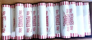 Lote de 10 rollos de rollo de banco de centavos Lincoln sin buscar sellado #1 - Imagen 1 de 1