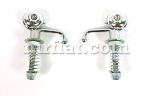 Alfa Romeo Front Hood Chrome Hook Set New - Imagen 1 de 1