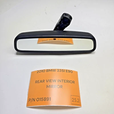 06-13 BMW 335i 330i M3 530i M5 E90 E92 Rear View Interior Mirror 015891 OEM - Image 1 of 4