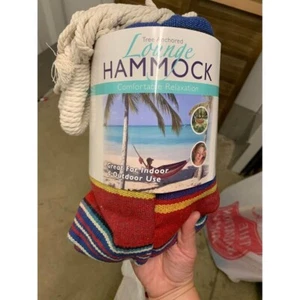 NEW Lounge Hammock Tree Anchored Indoor Outdoor New in Package - Picture 1 of 3