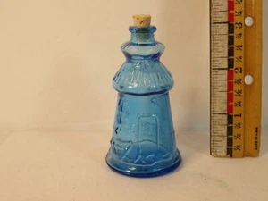 Wheaton Lighthouse Blue Miniature Bottle Cape May NJ 3 inch 1971 - Picture 1 of 4