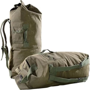 NEU 2er Set Extragroßer Canvas Seesack 100Liter für Outdoor Angeln Camping Zelt - Bild 1 von 16