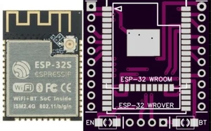 ESP-32S ROOM +IPX, ESP32 4MB WiFi Bluetooth Dual Core Module(s) + Breakout Board - Picture 1 of 7