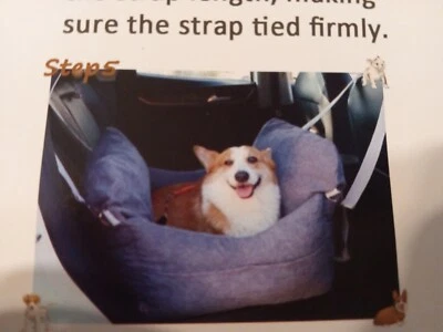 Asiento elevador de coche de felpa para perros gatos para mascotas pequeñas y medianas, nuevo en caja, gris  Foto 1 de 3