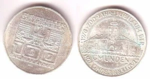 100 Schilling Silber Münze 700 Jahr Jubiläum der Stadterhebung von Gmunden 1978 - Bild 1 von 1