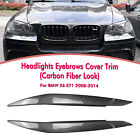 Cb Look Headlight Eyelie Eyebrow Cover Fit For Bmw X6 E71 2008-2014 2009 2010