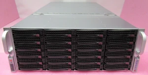 Supermicro CSE-848X X10QBi Xeon 4 x E7-8800/4800 v2 24x 3.5" SAS 4U Rack Server - Picture 1 of 3