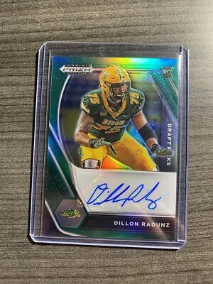 2021 Panini Prizm Draft Picks Green Dillon Radunz #DPA-DRA Rookie Auto RC A2 - Image 1 of 2