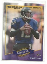 2000 Donruss Tony Banks Season Stat Line Insert Card 22/24
