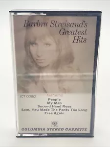 Vintage Barbra Streisand's Greatest Hits Cassette Tape EUC - Picture 1 of 5