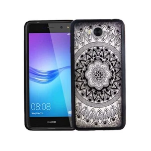 Huawei Y5 2017 Custodia Cover per Cellulare Protezione Protettiva Bumper Nero Di - Foto 1 di 9