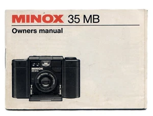 Minox 35 MB Camera Manual, Good Condition, Free Post in UK - Picture 1 of 1