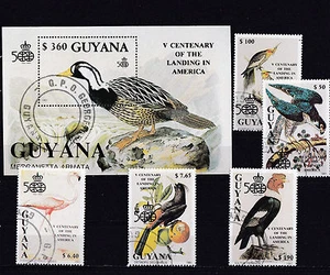 Q1081 - Guyana 1991 - Set + Block - Vogels/Birds/Vögel - Imagen 1 de 1