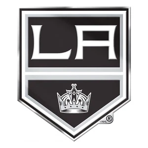 NEW NHL Hockey Los Angeles Kings Chrome Color Molded Metal Emblem - Picture 1 of 1