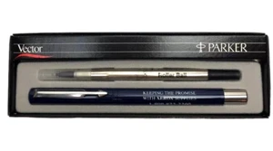 Parker Vector Rolling Ball Pen Writing Xerox Advertising Keeping Promise  - Bild 1 von 9