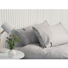 Sheraton Luxury 1000TC Cotton King Single Fitted Sheet Set w/Pillowcase Dove GRY