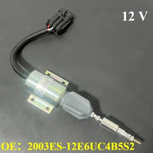 12v Fuel Stop Solenoid Valve 2003ES-12E6UC4B5S2 For 1988 Ford B700 F600 F700/ - Picture 1 of 7