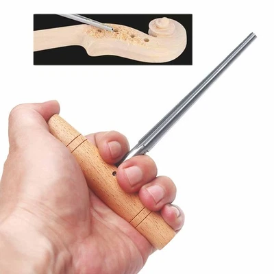Alésoir pour Chevilles de Violon, Design Conique, Manche En Bois, Chevilles - Photo 1/4