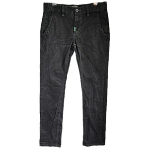 Retro LRG Slim Straight Fit Black Skateboarding Pants Men's 32 Stretch Jeans - Picture 1 of 10