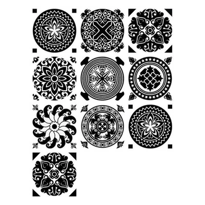  10 Pcs Adesivi Per Piastrelle Sticker Bagno Da Cucina Adesivo Parete Di - Image 1 of 4