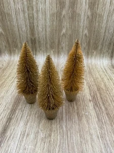 3 Flaschenbürstenbäume Gold Glitzer - Bild 1 von 1