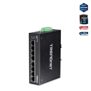 TRENDnet TI-G80 8-port hardened Industrial Gigabit Switch - Picture 1 of 8