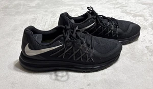 Nike Air Max Sneakers Men's Size 11.5 Triple Black Running Shoes 698902-001 - Picture 1 of 14