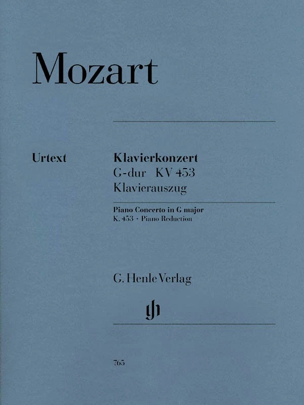 Mozart Concerto Piano & Orchestra G Major K453 Duets Henle Urtext Music Book - Image 1 of 1