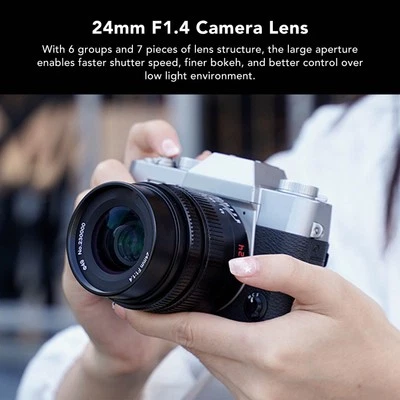 24mm F1.4 APS C Large Aperture Wide Angle Lens Manual Focus ED Lens For Fuji BEA - Image 1 of 4