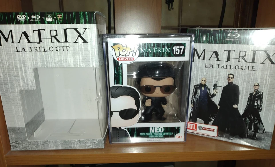 Funko Pop Movies Matrix Neo 157 Vinyl Figure (vaulted) Protective Case
