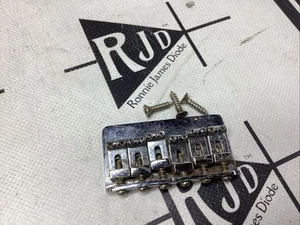 70’s Fender American Strat Hardtail Guitar Bridge Chrome Steel Fixed - Picture 1 of 3