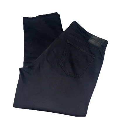 Pantalones de mezclilla elásticos de pierna recta AG Sudsba negros para hombre 40x32 Foto 1 de 4