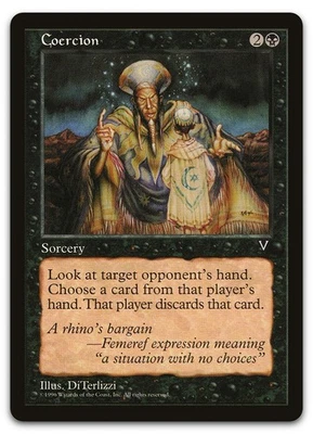 Coercion (LP) Visions VIS Magic MTG - Image 1 of 2
