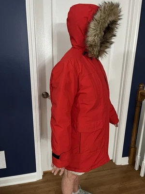 Women’s Lands End Down Coat with Fur Hood - Image 1 of 4