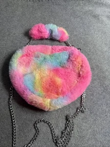 Kinder Place Handtasche in Herzform flauschig bunt für Mädchen - Bild 1 von 8