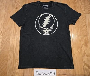 NEW LUCKY BRAND GRAETFUL DEAD LOGO MOONLESS NIGHT BLACK TEE SHIRT SIZE LARGE - Picture 1 of 2
