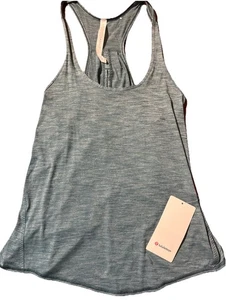 Lululemon Blue Salute the Sun Singlet II Tank Top Size 8 NEW WITH TAG - Picture 1 of 8