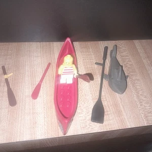 LEGO Pirate Minifigure With Accessories Boat Shark Oars - Picture 1 of 2