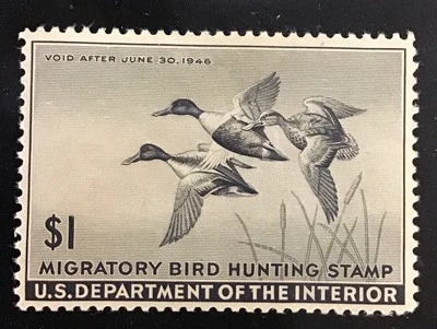 U.S. 1945 XF MNH Sc #RW12,   Cv$95,     (W16) - Image 1 of 2