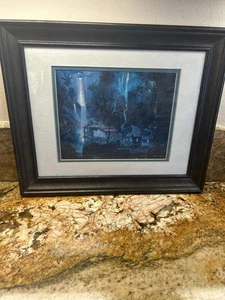 Stampa Artista James Coleman "Tropical Dreamscape" 16 1/2 x 13 1/2 compresa cornice - Foto 1 di 6