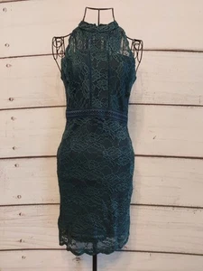 Topshop Dark Green Dress Size 8 (#181-7) - Picture 1 of 5