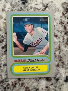 2019 TOPPS HERITAGE BASEBALL FLASHBACKS CARD MINNESOTA TWINS ROD CAREW #BF-RC - Picture 1 of 1