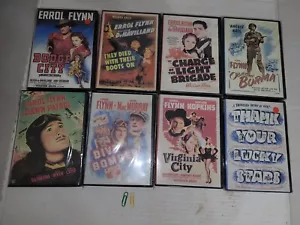 Errol Flynn Movies 8 DVDs - Picture 1 of 2