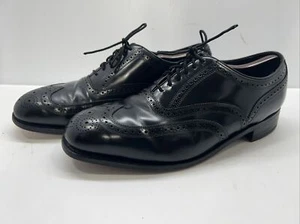 Florsheim Mens Black Leather Imperial Wingtip Dress Shoes Sz 13 17066-01 - Picture 1 of 8