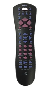 RCA RF Wide Range Remote Control Satellite Dish Aux VCR Television TV 1551P - Picture 1 of 12